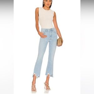 NWT MOTHER Insider Crop Step Fray in Mentally Elsewhere